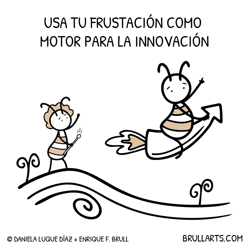 Usa tu frustración como motor para la innovación (Daniela Luque Díaz) Brullets