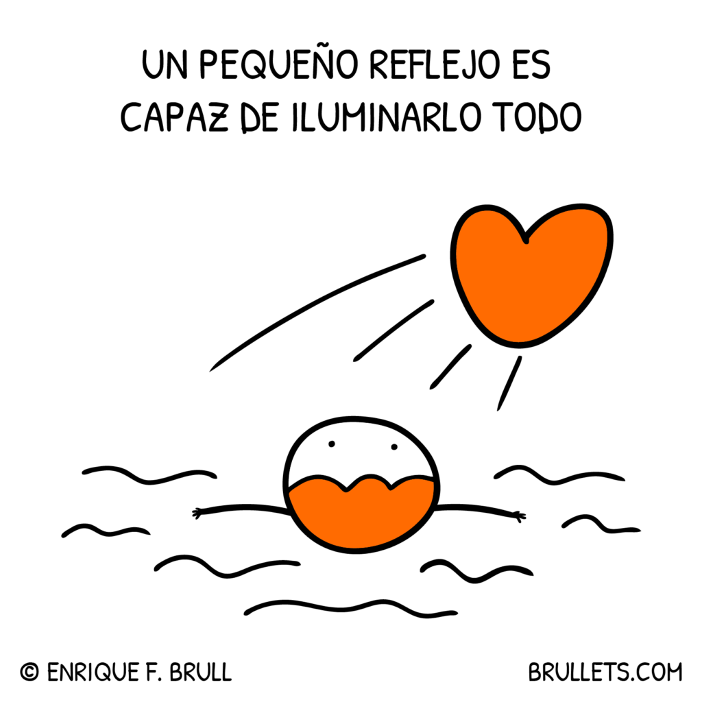 Un pequeño reflejo es capaz de iluminarlo todo